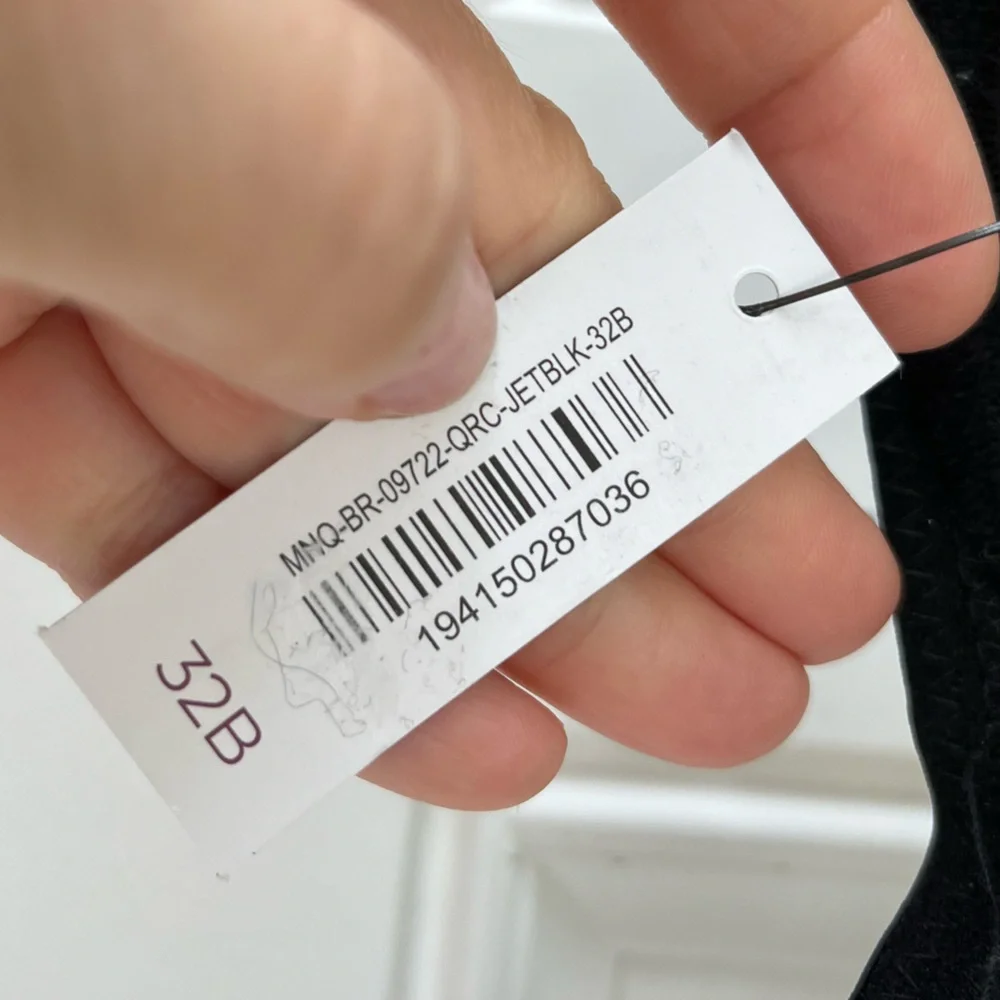 NWT ADORE ME jet black bra size 32 B